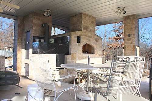 Tract 4 - Outdoor Kitchen - OKLAHOMA LAND & REAL ESTATE AUCTION, 438 +/- Acres offered in 13 Tracts